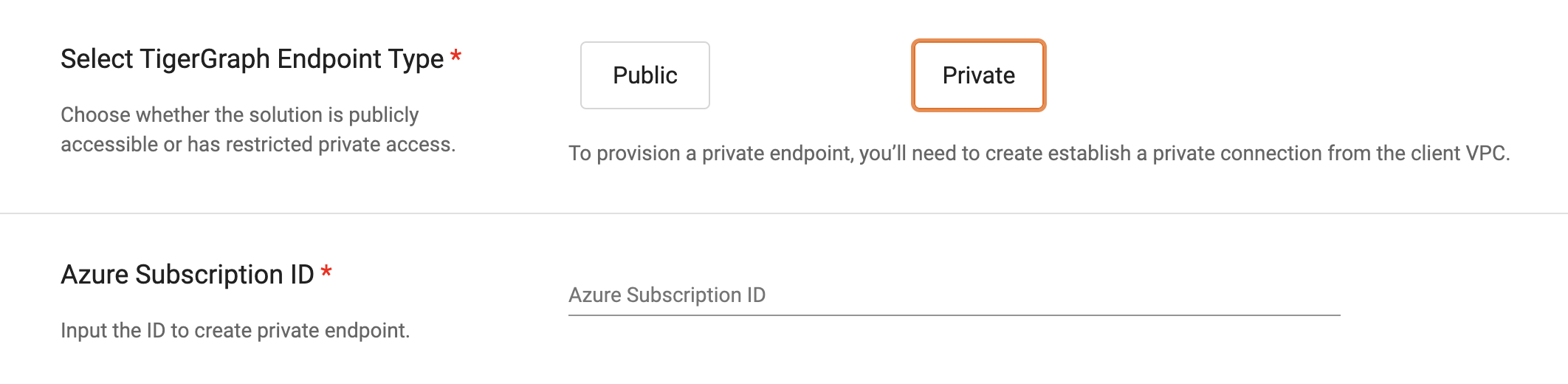 enable private access azure
